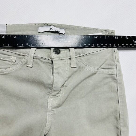 KanCan Moto Jeans Women's Size 24x29 Skinny, Sage Green, Low Rise - Picture 7 of 13